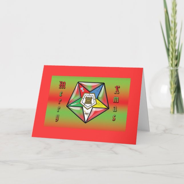 Cartes Pour Fêtes Annuelles Joyeux Noël OES (Devant)