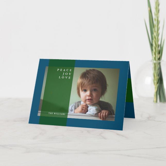 Cartes Pour Fêtes Annuelles Joyeux NOËL Paix Joie Amour (Devant)