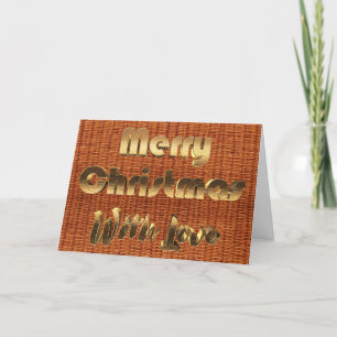Cartes Pour Fêtes Annuelles Joyeux Noël Panier de pique-nique rustique en osie
