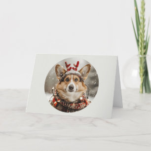 Cartes Pour Fêtes Annuelles Joyeux Noël Pembroke Welsh Corgi Chien