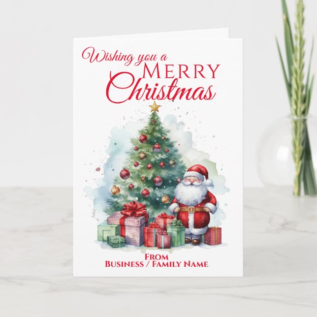 Cartes Pour Fêtes Annuelles Joyeux Noël Père Noël (Devant)
