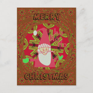 Cartes Pour Fêtes Annuelles Joyeux Noël Père Noël Conception traditionnelle af