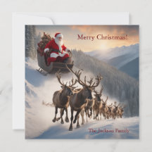 Joyeux Noël Père Noël et Reindeer