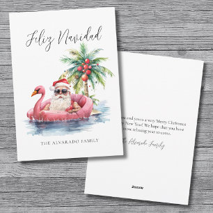 Cartes Pour Fêtes Annuelles Joyeux Noël Père Noël Plage Noël
