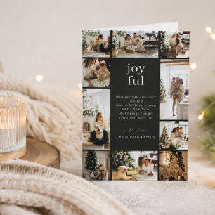 Cartes Pour Fêtes Annuelles Joyeux Noël Personnalisé 10 Photos Montage