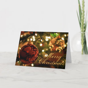 Cartes Pour Fêtes Annuelles Joyeux Noël personnalisé à l'intérieur