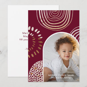 Cartes Pour Fêtes Annuelles Joyeux Noël photo avec message Bourgogne