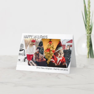 Cartes Pour Fêtes Annuelles Joyeux Noël Photo Collage