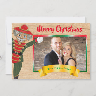 Cartes Pour Fêtes Annuelles Joyeux Noël Photo Collage Nutcracker Salutation