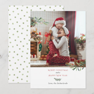 Cartes Pour Fêtes Annuelles Joyeux Noël Photo de famille
