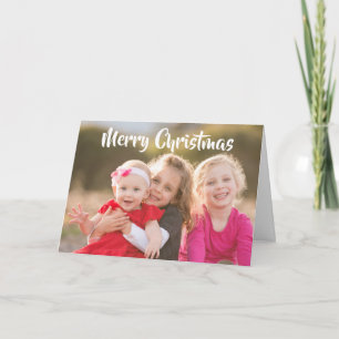 Cartes Pour Fêtes Annuelles Joyeux Noël Photo de famille