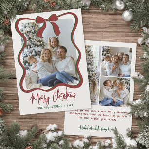 Cartes Pour Fêtes Annuelles Joyeux Noël photo dessiné à la main de manière fan