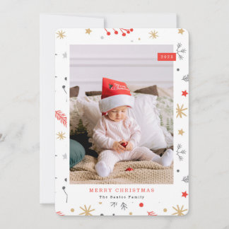 Cartes Pour Fêtes Annuelles Joyeux Noël Photo éléments de noël Ho