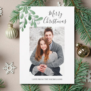 Cartes Pour Fêtes Annuelles Joyeux Noël photo romantique
