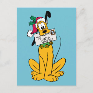 Cartes Pour Fêtes Annuelles Joyeux Noël   Pluto Santa Claus