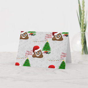 Cartes Pour Fêtes Annuelles joyeux noël poo émoji