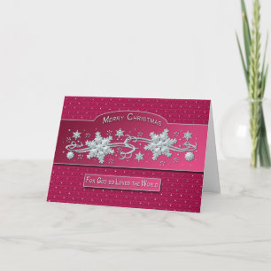 CARTES POUR FÊTES ANNUELLES JOYEUX NOËL - POUR DIEU SI AIMÉ LE MONDE