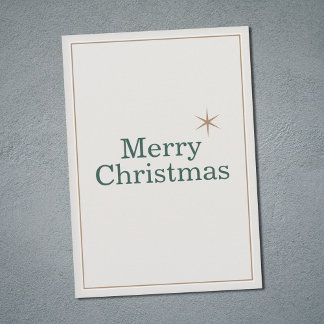 Cartes Pour Fêtes Annuelles Joyeux Noël propre et minimaliste