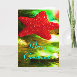 Cartes Pour Fêtes Annuelles Joyeux Noël Red Star II