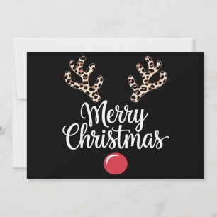 Cartes Pour Fêtes Annuelles Joyeux Noël Renne Noël Cadeau de Famille