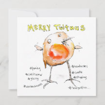 Joyeux Noël Robin de Noël de Twitmas