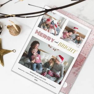 Cartes Pour Fêtes Annuelles Joyeux Noël Rouge brillant