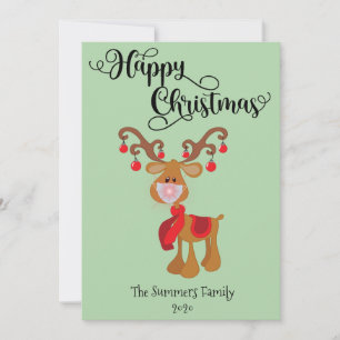 Cartes Pour Fêtes Annuelles Joyeux Noël Rudolph 2020 Covid