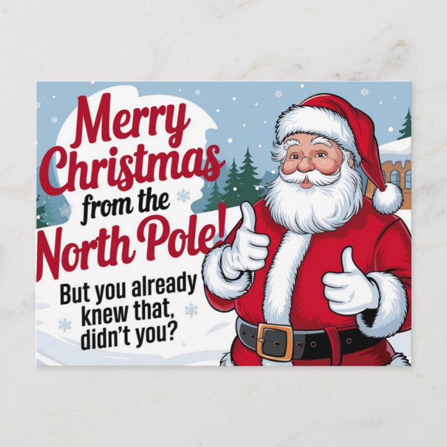 Cartes Pour Fêtes Annuelles Joyeux Noël santa claus (Devant)