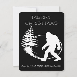 Cartes Pour Fêtes Annuelles Joyeux Noël Sasquatch