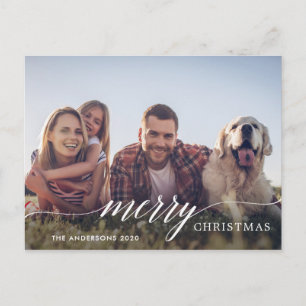 Cartes Pour Fêtes Annuelles Joyeux Noël - Script moderne Photo