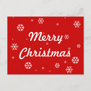 Cartes Pour Fêtes Annuelles Joyeux Noël Snowflakes
