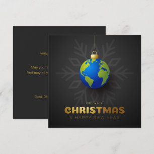 Cartes Pour Fêtes Annuelles Joyeux Noël sur mesure Nouvel An Flocon de neige d