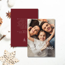 Joyeux Noël Texte Blanc Superposé Photo Élégante