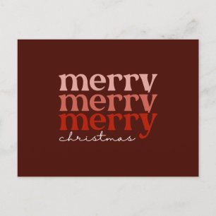 Cartes Pour Fêtes Annuelles Joyeux Noël Texte de voeux Rouge