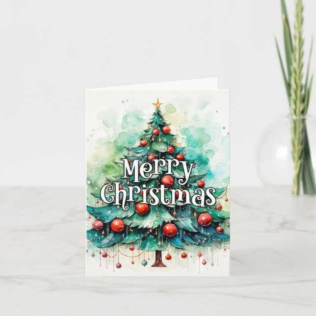 Cartes Pour Fêtes Annuelles Joyeux Noël tout le monde | Joyeuses fêtes (Devant)