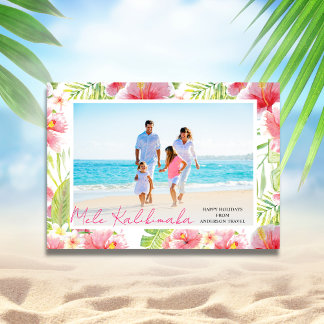 Cartes Pour Fêtes Annuelles Joyeux Noël Tropical Mele Kalikimaka