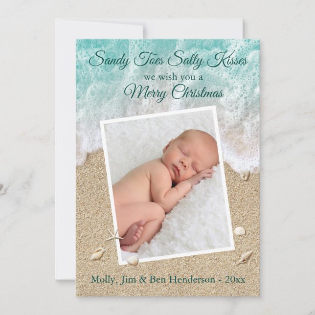 Cartes Pour Fêtes Annuelles Joyeux Noël Turquoise Joyeux Joyeux Joyeux Joyeux  (Devant)