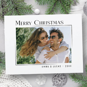 Cartes Pour Fêtes Annuelles Joyeux Noël Unique Moderne Style Minimal Photo