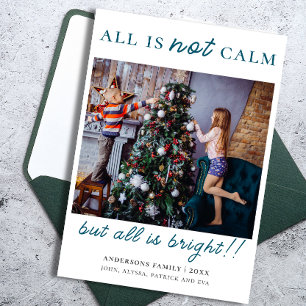 Cartes Pour Fêtes Annuelles Joyeux Noël vert moderne photo