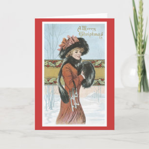 Cartes Pour Fêtes Annuelles Joyeux Noël vintage