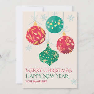 Cartes Pour Fêtes Annuelles Joyeux Noël vintage bonne année