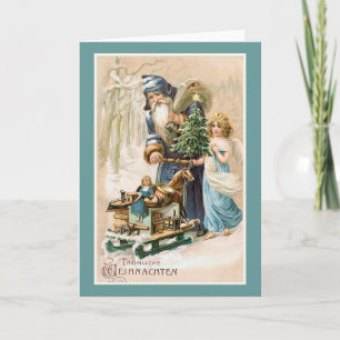 Cartes Pour Fêtes Annuelles Joyeux Noël Vintage German