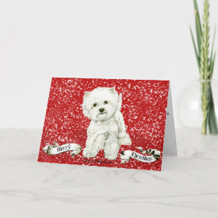 Cartes Pour Fêtes Annuelles Joyeux Noël Westie