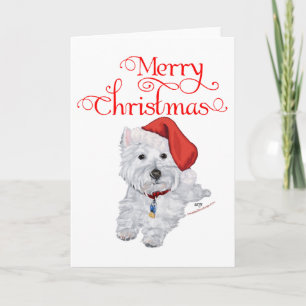 Cartes Pour Fêtes Annuelles Joyeux Noël Westie