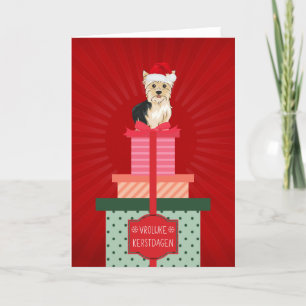 Cartes Pour Fêtes Annuelles Joyeux Noël Yorkie Chien Cadeaux Noël
