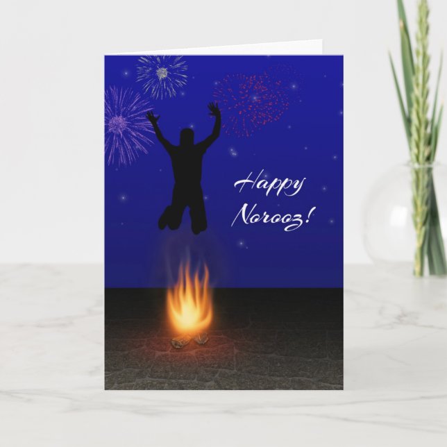 Cartes Pour Fêtes Annuelles Joyeux Norooz Chahar-Shanbeh-Suri (Devant)