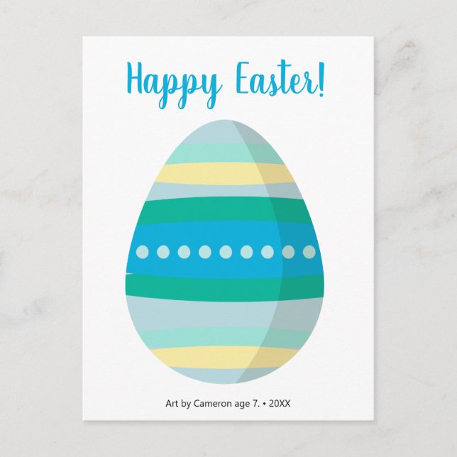 Cartes Pour Fêtes Annuelles Joyeux Oeuf de Pâques personnalisable (Devant)