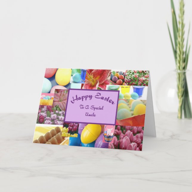 Cartes Pour Fêtes Annuelles Joyeux oncle de Pâques (Devant)