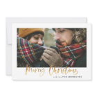 Joyeux or noël rouge et vert plaid photo