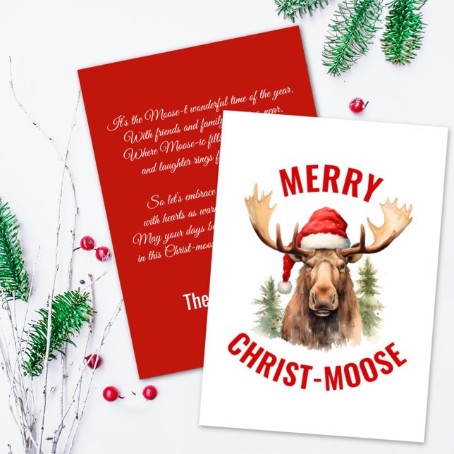 Cartes Pour Fêtes Annuelles Joyeux orignal de Noël (Créateur téléchargé)